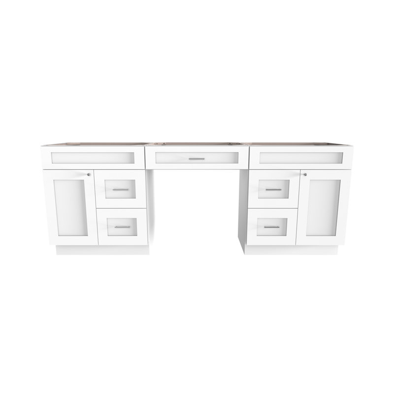 DISAR 90 Double Bathroom Vanity Base Only | Wayfair
